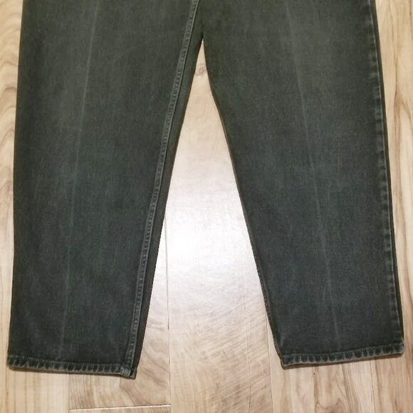 Vintage GAP Best Basics Green Wash Denim Jeans High Waist Tapered Mom Fit Sz 14 - Picture 10 of 12
